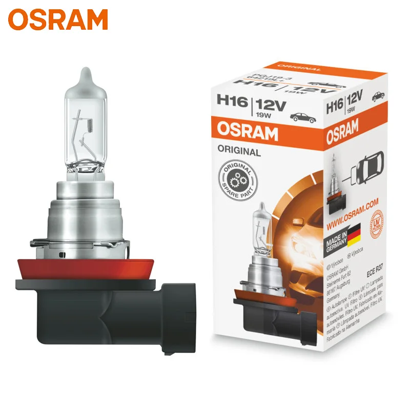 

OSRAM H16 12V 19W PGJ19-3 64219L+ Original Light Car Halogen Fog Lamp Auto Bulb 3200K Standard Headlight Made In Germany (1X)