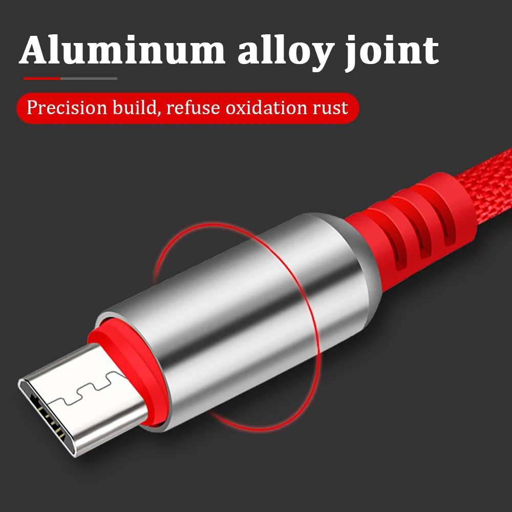 Micro USB кабель 2.1A 90 градусов под прямым углом локоть Быстрая зарядка шнур