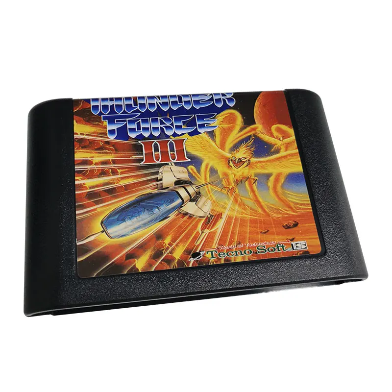 

Игра сила грома III 16 бит MD картридж для игровой консоли Sega Genesis & Mega Drive (черный)-полная версия