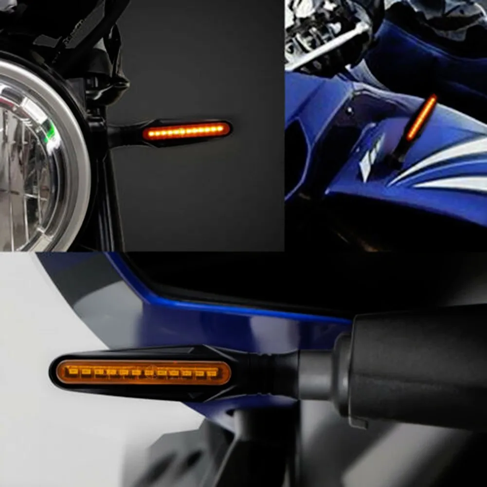 

Lamp Turn Signal Lights Motorcycle Replacement Smoked Black Waterproof