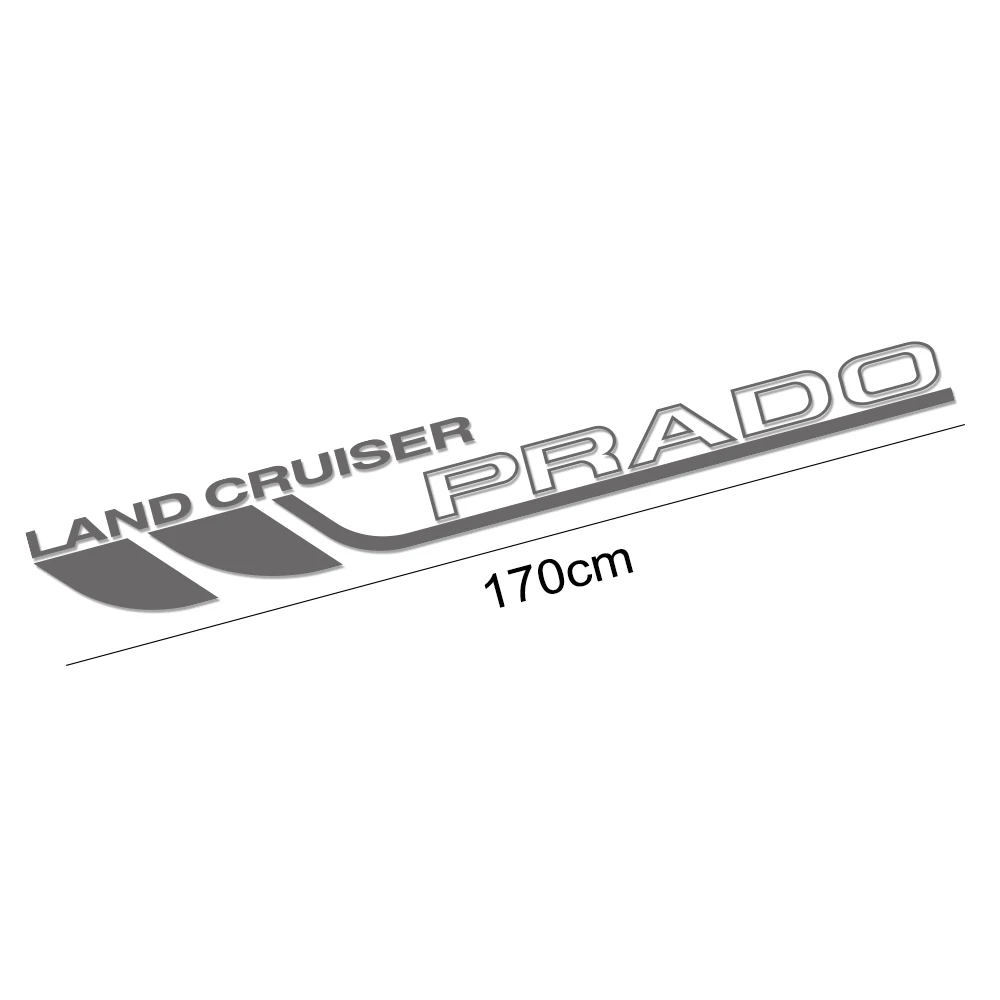 

2pcs Car Side Door Stickers SUV Vinyl Film Auto Stylish Decals Car Styling Tuning Car Accessories For Toyota Land Cruiser Prado