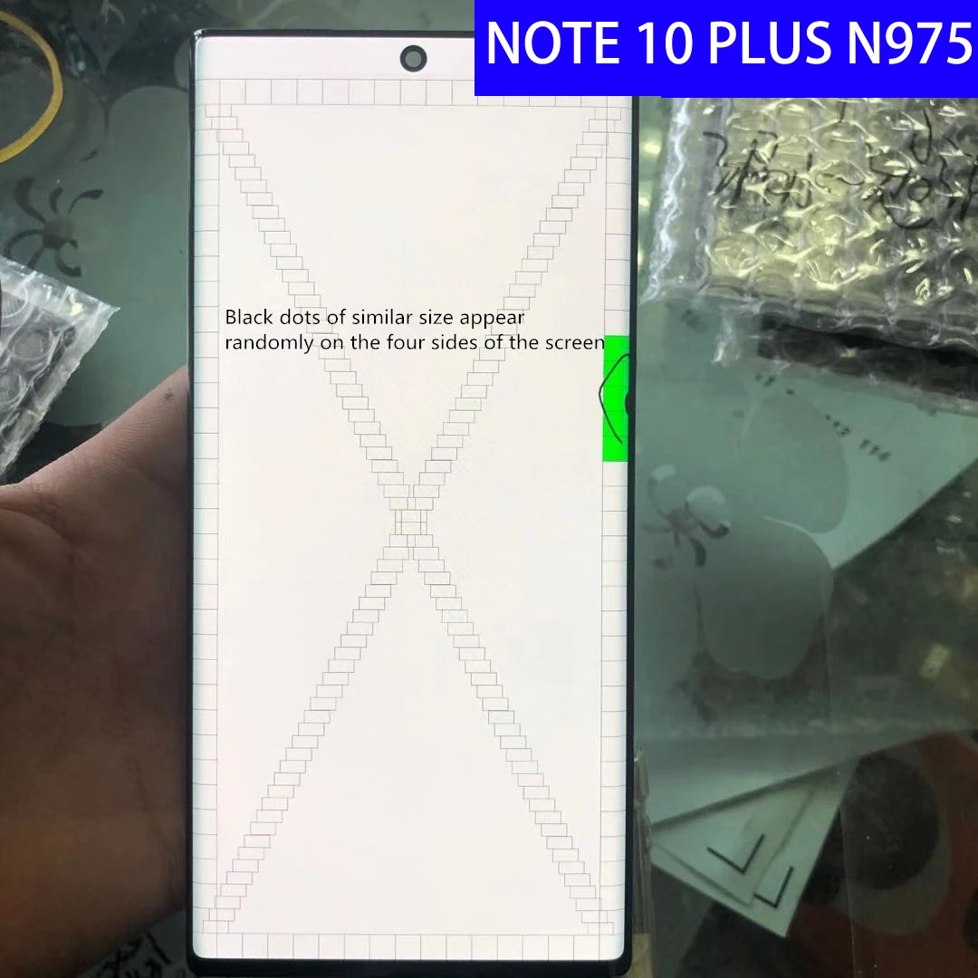 

Оригинальный AMOLED дисплей с точкой для Samsung Galaxy Note 10 + N975F сменная рамка для ЖК-дисплея note 10 Plus N975 сенсорный экран в сборе