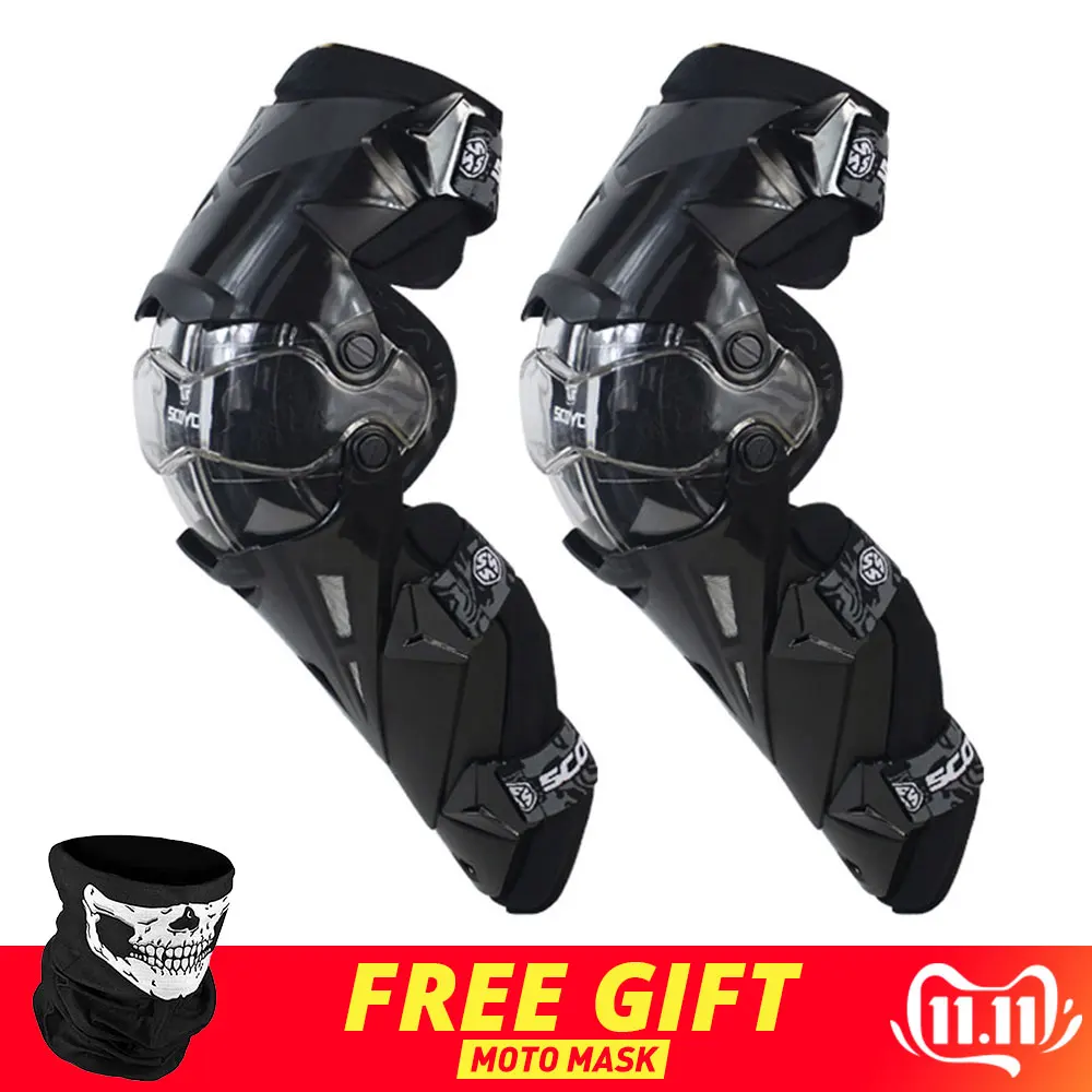 K12 Black Knee SCOYCO CE мотоциклетная броня для мотокросса, защита груди и спины, защитный жилет, мотоциклетная куртка, гоночная Защитная Защита тела, MX Armor - Цвет: K12 Black Knee