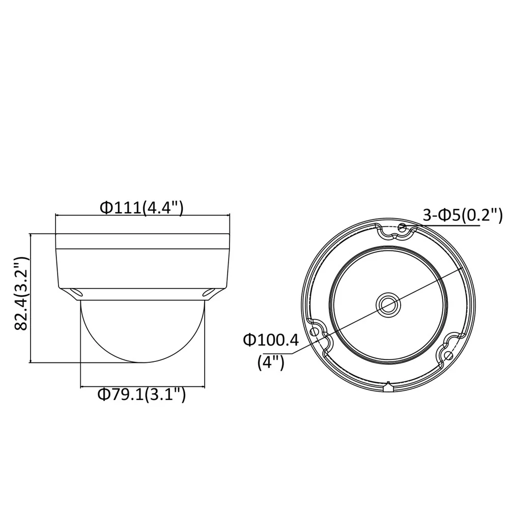Hikvision DS 2CD2145FWD I POE камера видеонаблюдения 4MP IR Сетевая купольная 30 м IP67 IK10 H.265 + слот