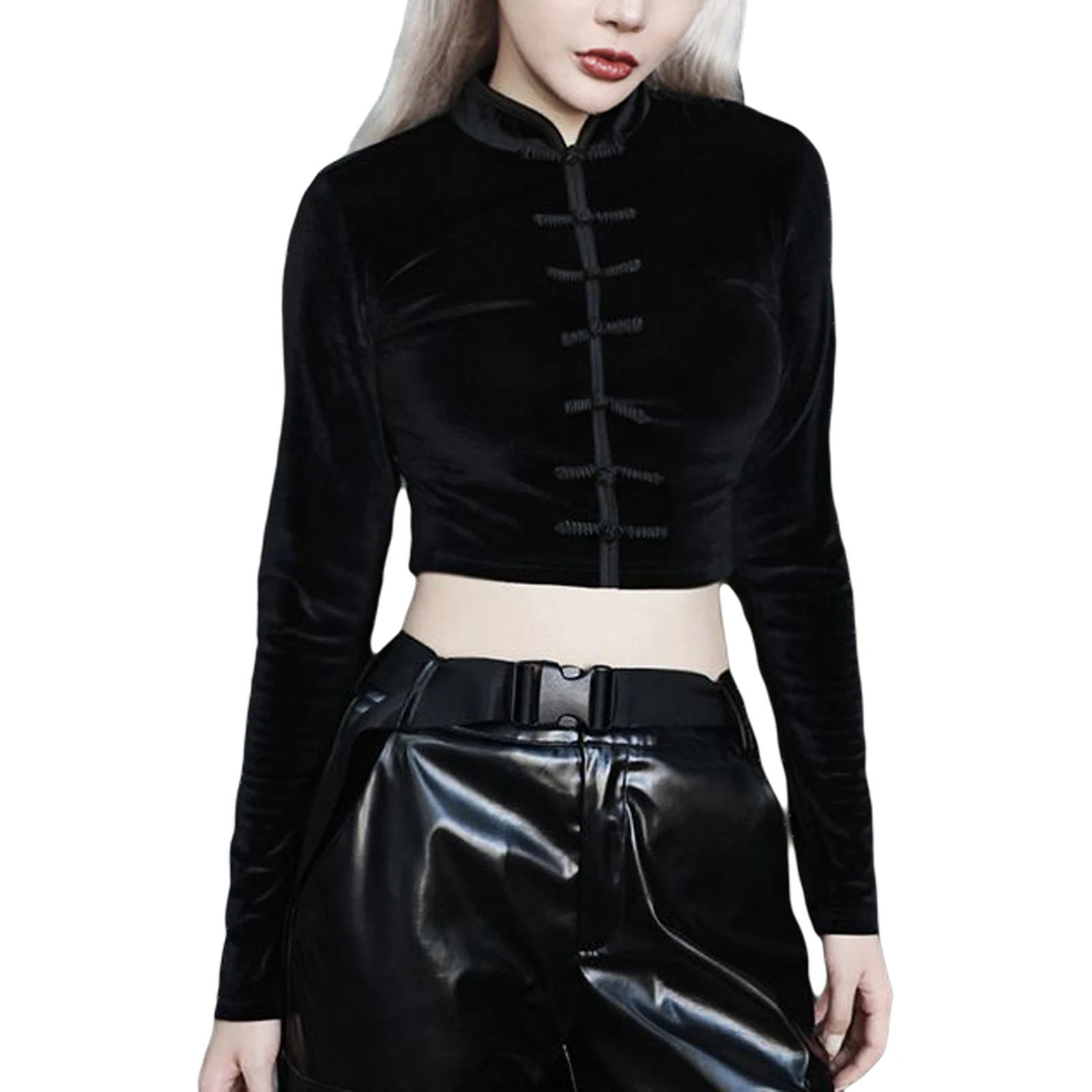 Женская обувь в китайском стиле Стиль рубашка винтажном Пикантные черные