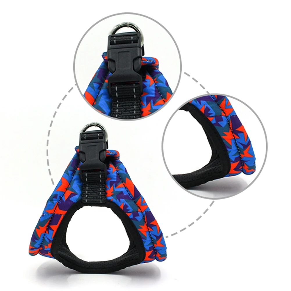 

Pet Dog Harness For Chihuahua Pug Small Medium Dogs Printed Puppy Cat Walking Harnesses Vest Pet Products Dropship