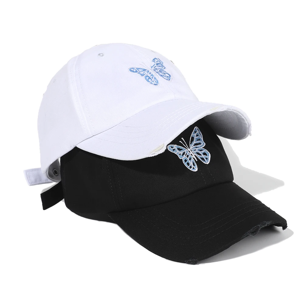 

Butterfly embroidery baseball cap 2021 New hats for women hip hop caps Men's baseball cap snapback cap hats outdoor cap fashion