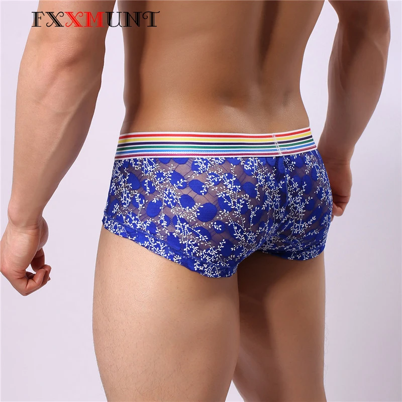 Боксеры для геев Calecon Homme марлевые шорты боксеры мужчин прозрачные сексуальные