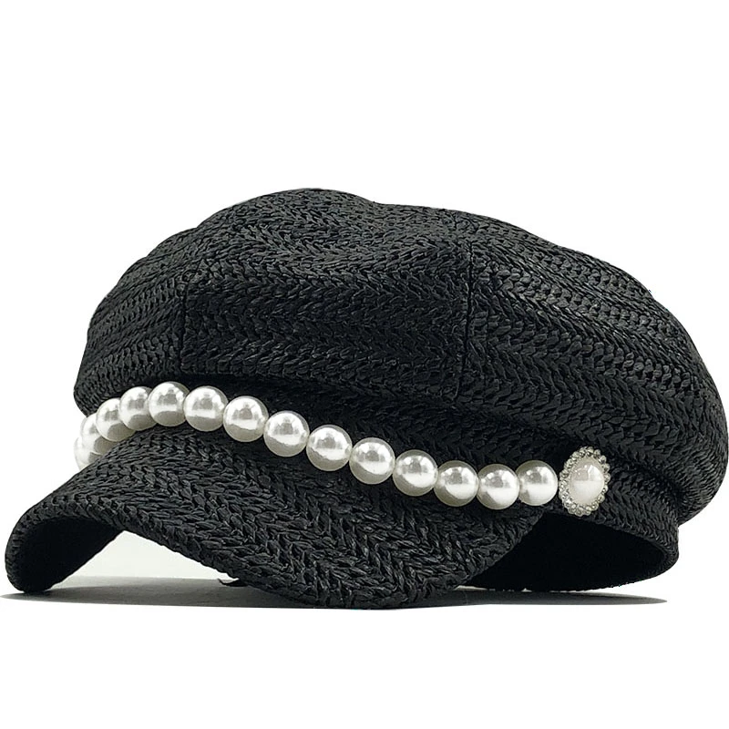 Весенне-летние шляпы от солнца для женщин одноцветная восьмиугольная кепка Newsboy