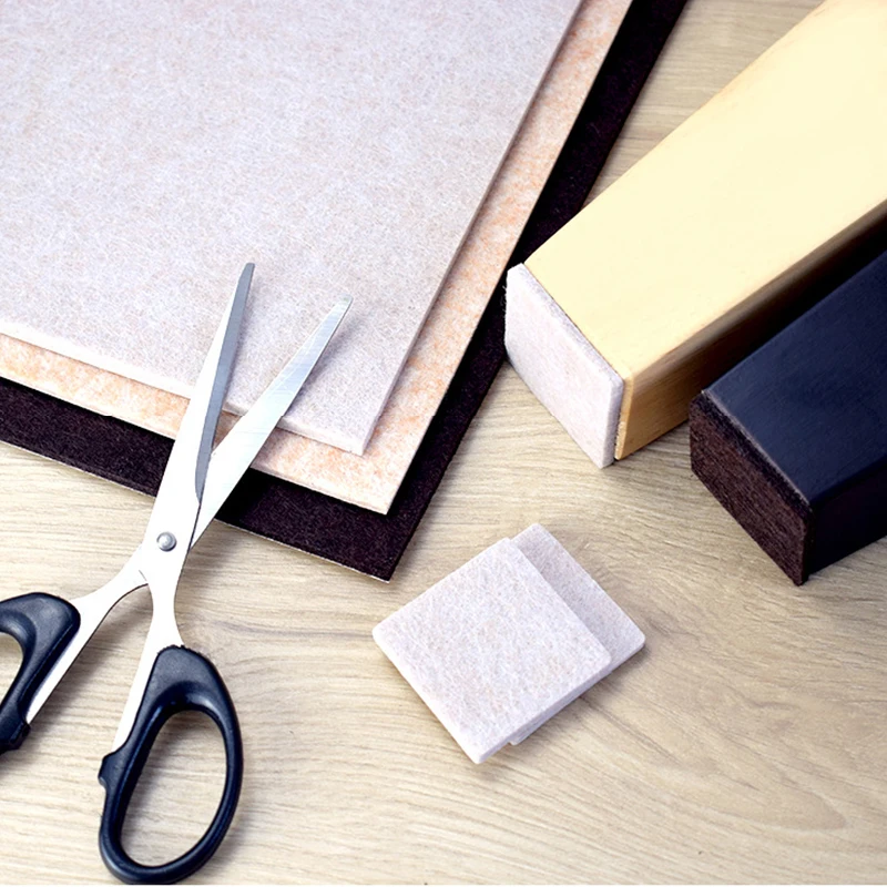 Новое прибытие самоклеющиеся квадратные войлочные прокладки мебель пол