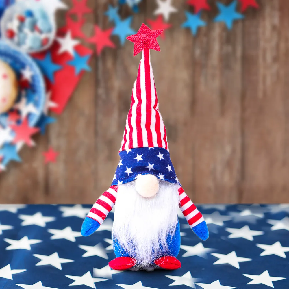 

American National Day Independence Day Decor Doll Festival Gift Elf Doll Desk Ornaments Party Home Decoration Party Favors
