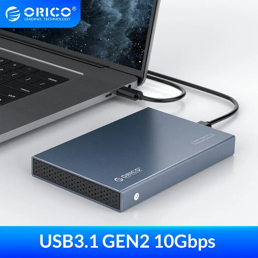 

Корпус для внешнего жесткого диска ORICO, 2,5 дюйма, SATA на USB 3,1, Type-C Gen 2