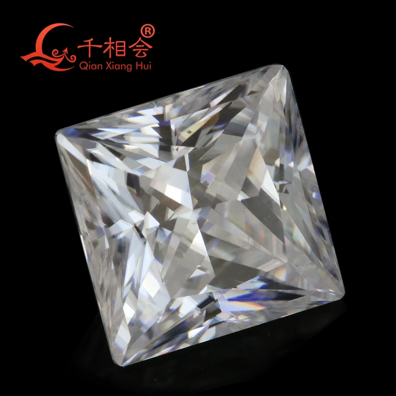 

DF color 1.5-4.5mm white square shape diamond cut Sic material moissanites loose gem stone qianxianghui
