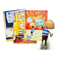 3 styles books no david david gets in trouble david goes to school by david shannon english picture book for children toy gift