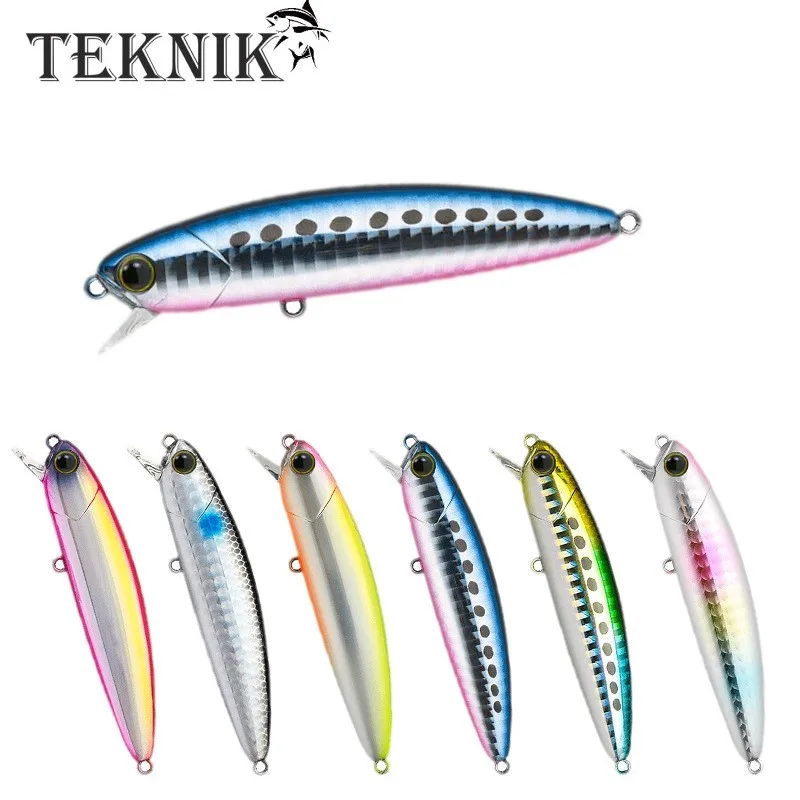 

TEKNIK 2021 новая приманка в виде гольяна, искусственная жесткая приманка, 80 мм, 13 г, Джеркбейт, окунь, рыба, гольян, тонущие воблеры, глубокая Рыболовная Снасть