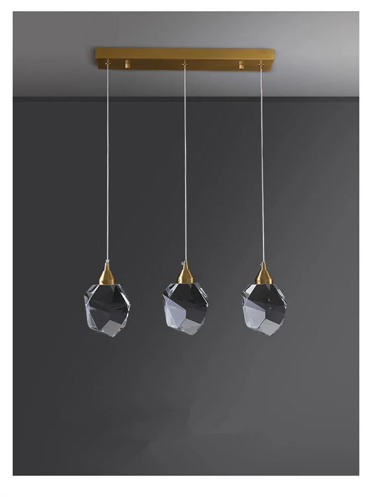 Подвесная хрустальная лампа для столовой освещение ресторана медная K9 Роскошная