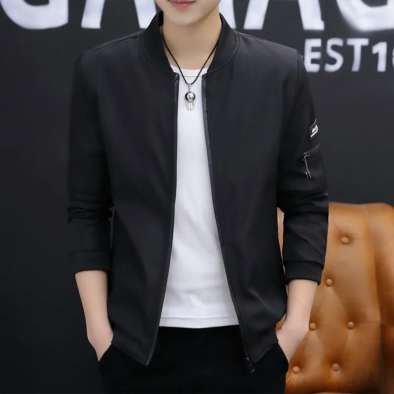 

2021 New Men's Jacket Spring Korean Fashion Spring Jacket Boys Spring and Autumn Joker Men's Jacket