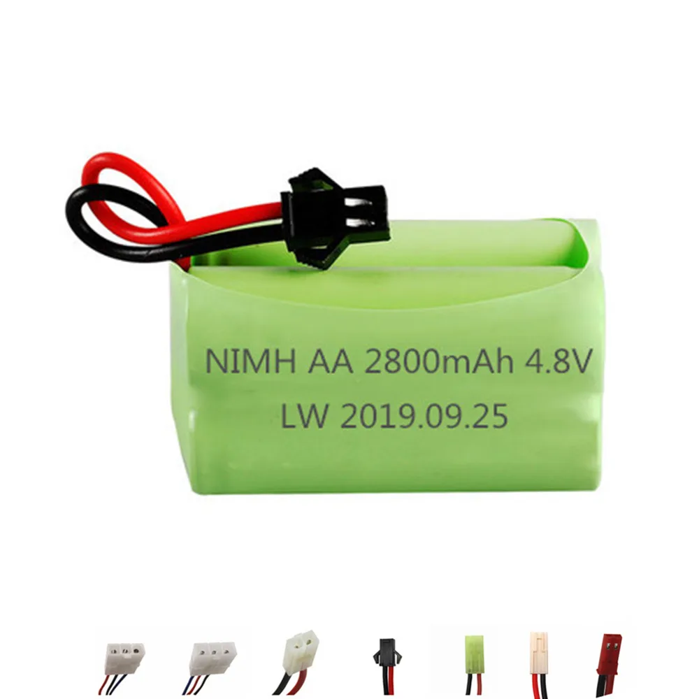 

4.8v 2800mah NiMH Battery 4.8v Rechargeable Battery AA Battery Pack For Rc toys Cars Boats Tanks Robots Guns 20Pcs