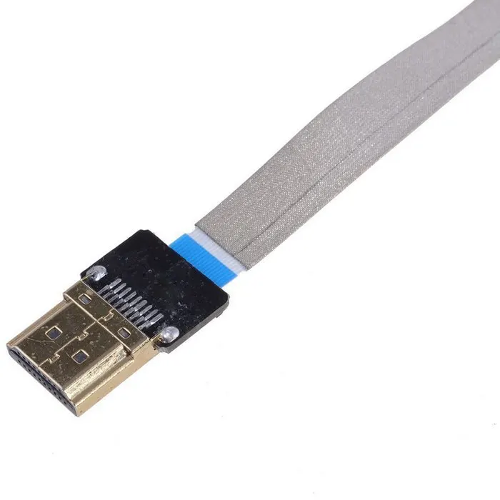 Микро HDMI совместимый плоский кабель 90 градусов вверх под углом FPV к HDTV Male FPC для
