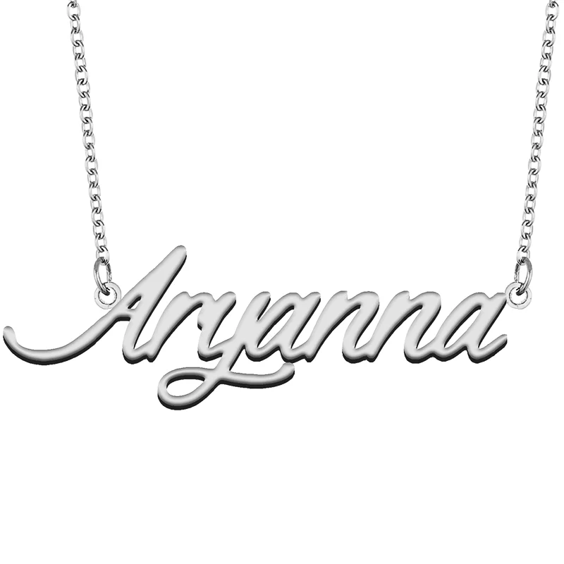 Aryanna Custom Name Necklace Customized Pendant Choker Personalized Jewelry Gift for Women Girls Friend Christmas Present