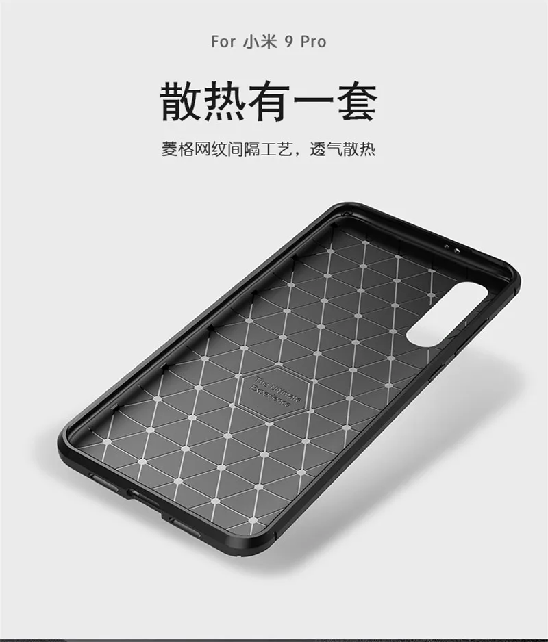 for xiaomi mi 9 pro case xiaomi mi 9 pro 5g bumper soft carbon fiber protective back cover for xiaomi mi 9 pro phone case 6 39 free global shipping