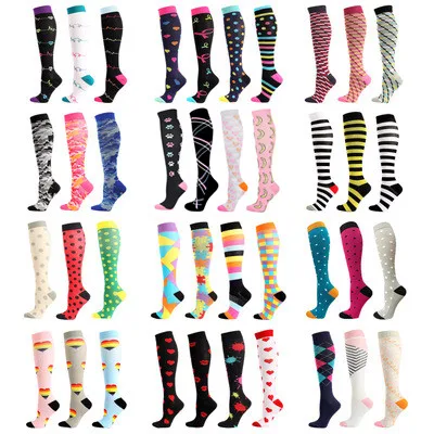 

Dropshipping Compression Stockings Fit For Edema, Diabetes, Varicose Veins, Running Cycling Socks Long Pressure Stockings High