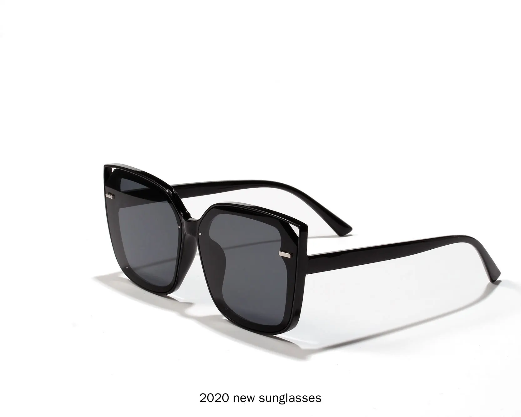 2020 New Vintage Fashion Luxury Cat Sunglasses Women Crystal Brown Blakck Frame Brand Designer Sun Glasses For Female NX | Аксессуары