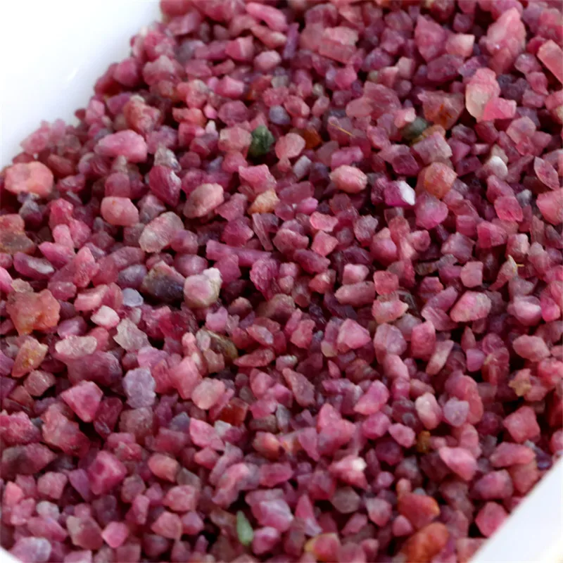 Натуральный Цветной турмалиновый гравий Rubellite камень кристалл минеральный очищающий образец натуральные камни и минералы