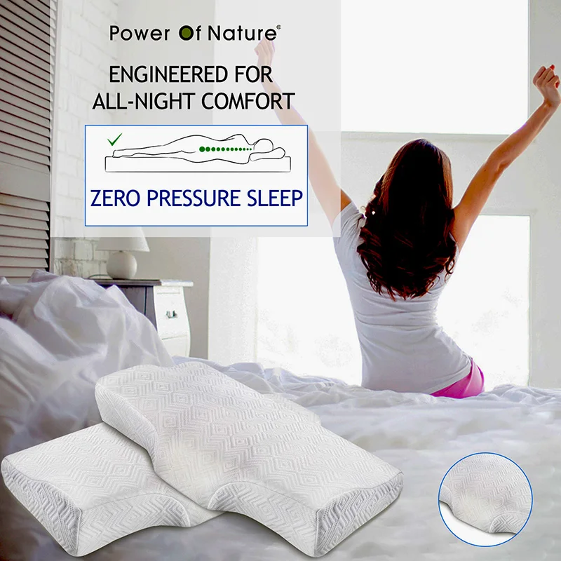 

Pillows For Sleeping Cervical Orthopedic Massage Pillow Memory Foam Neck Support Cushion Bedding Pillow With Pillowcase