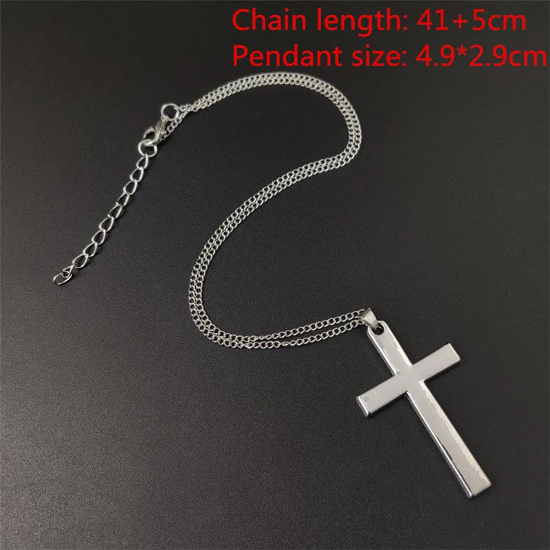 

Vintage Gothic Pendants Cross Necklace Cool Street Style Necklaces For Men Women Unusual Chain On the Neck Chains Punk Jewelry