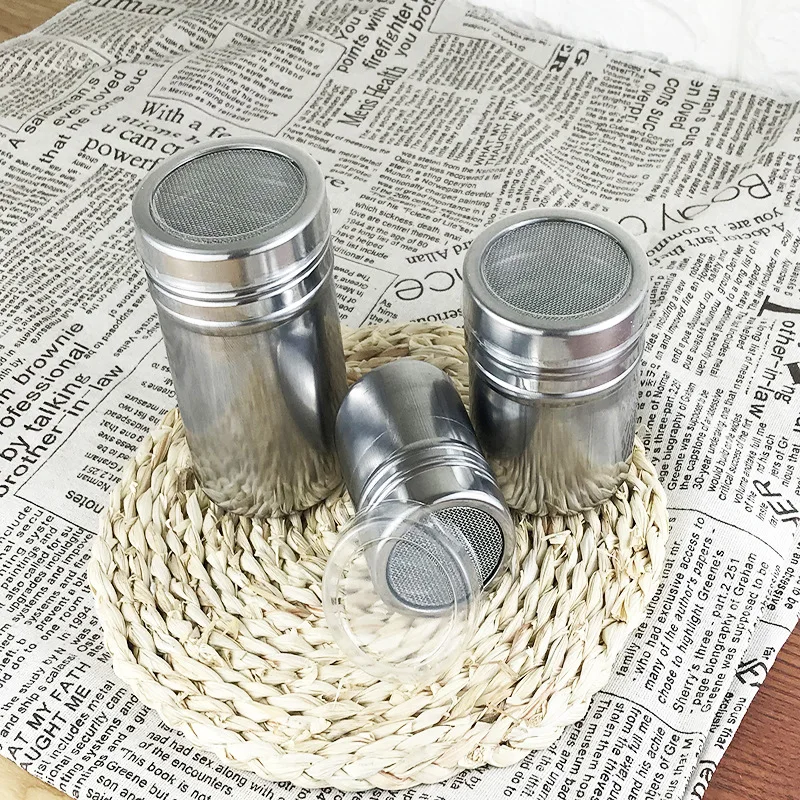 1 шт. новая сетчатая банка для приправ из нержавеющей стали какао корица сахар