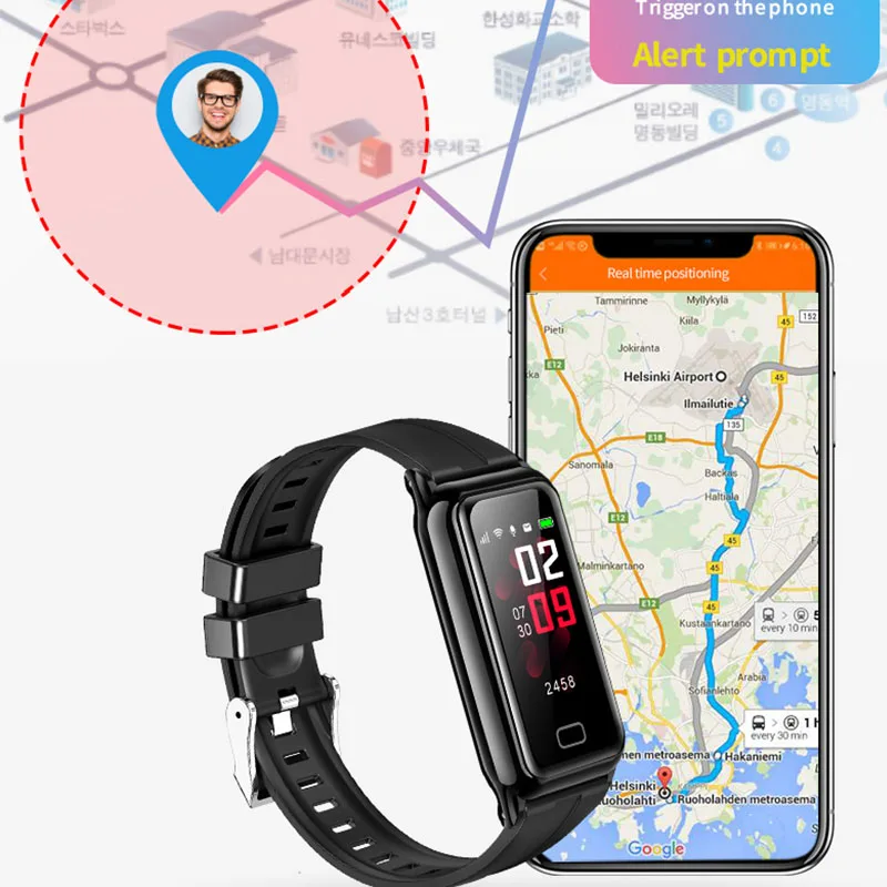 

Детские Смарт-часы с gps, сенсорным экраном, кнопкой SOS, Wi-Fi, gps