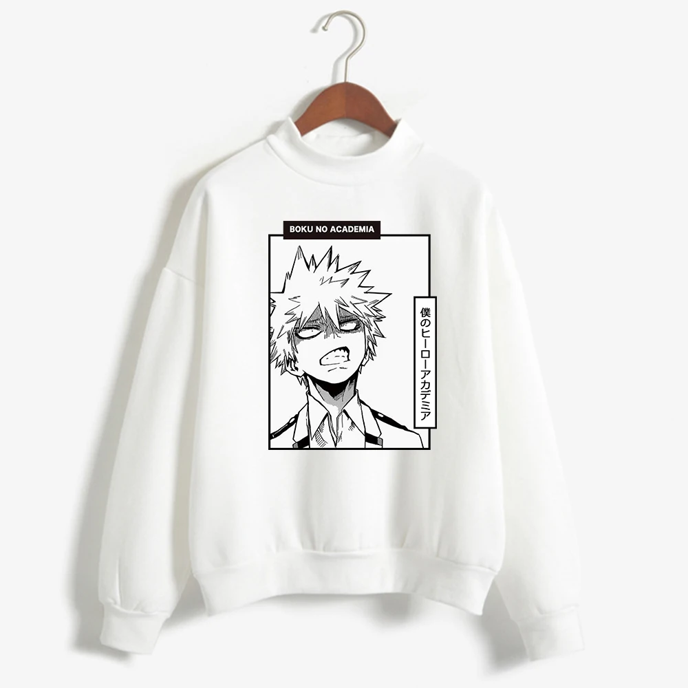 Bakugou Katsuki Толстовка Boku No Hero Kacchan Аниме Оверсайз Топы с капюшоном | Женская одежда