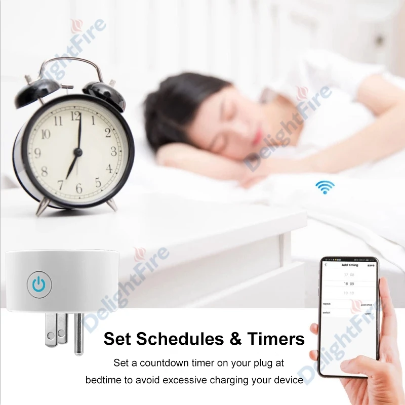 Штепсельная Вилка американского стандарта экшн камера с Wi Fi умная розетка 16A