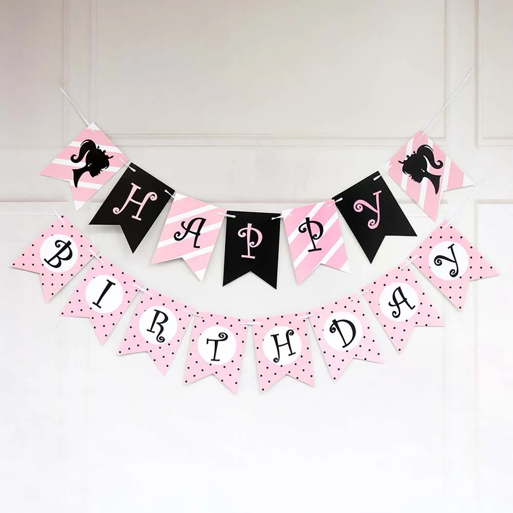 Близнецов для вечеринок дней рождения гирлянды флажки Детские баннер с