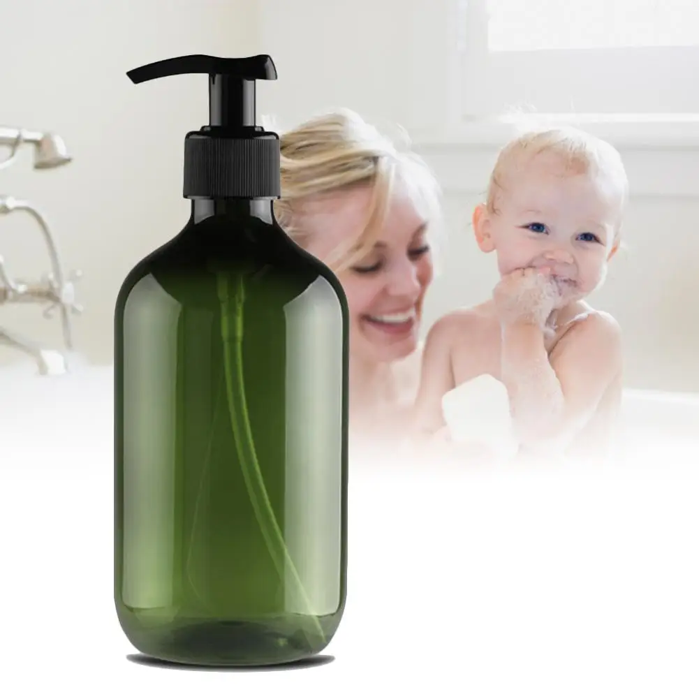 500 мл бутылка для лосьона шампуня пластиковая круглая Наплечная насадка насоса