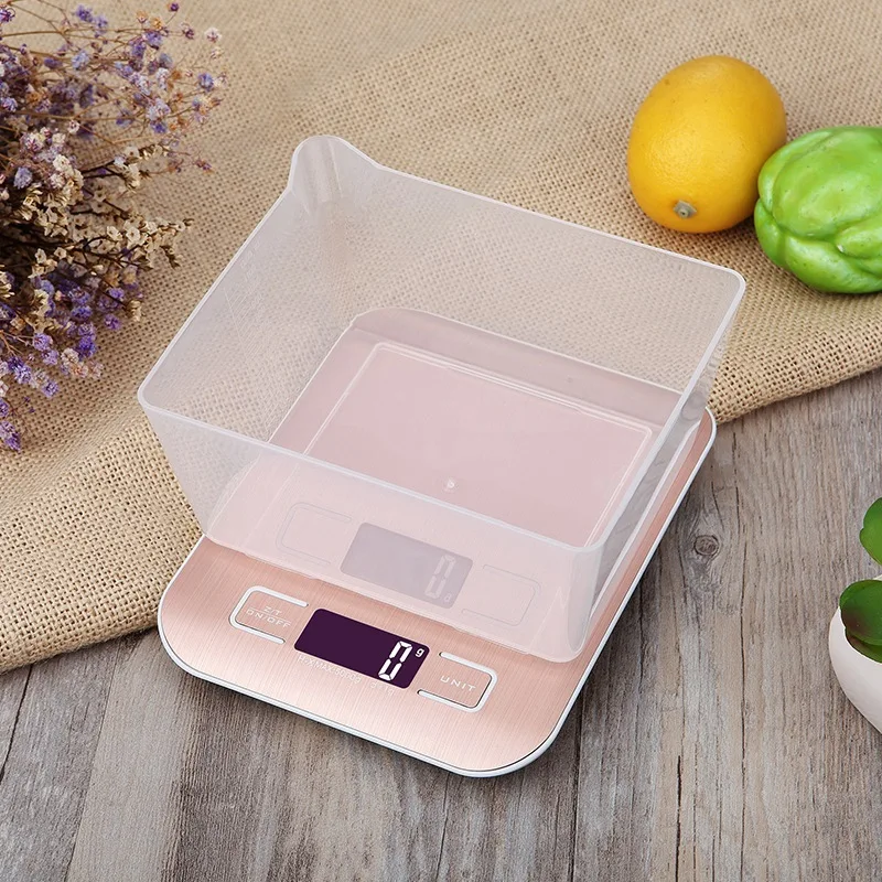 

Food Digital Kitchen Scale Kitchen Scales Digital, Food Scale with Aluminum alloy Finish and USB Rechargeable