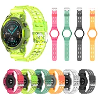 silicone bracelet for huawei watch gt2 46mm smart watch glacier integrated transparent strap wristband replacement accessories