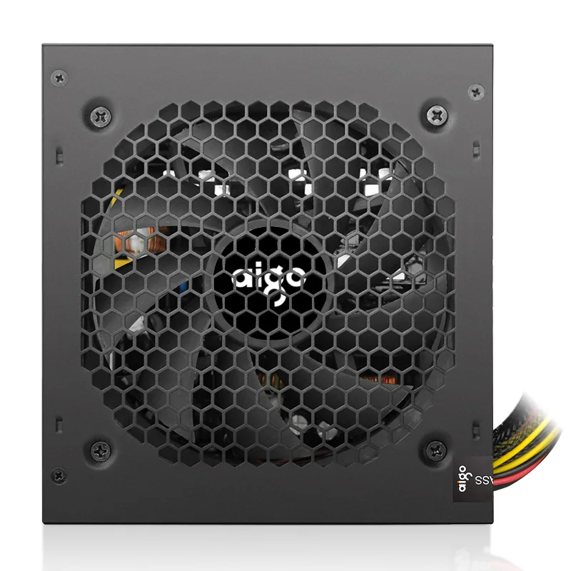 Блок питания Aigo AK для ПК 500 Вт черный тихий блок игр 120 мм rgb вентилятор 24 контакта 12