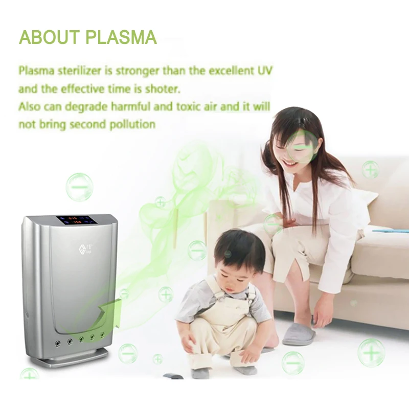 

Plasma Ozone Air Purifier Decomposes Formaldehyde Haze air filter machine For Home/Office Air Purification with Remote Control