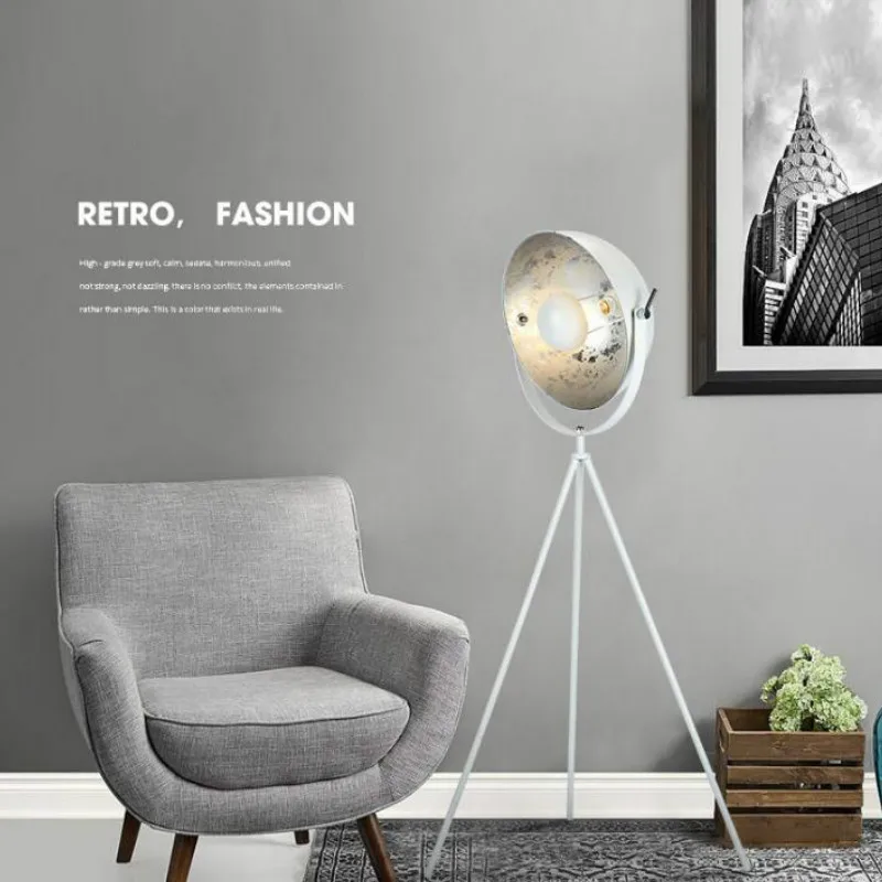 Modern LED American Tripod Floor Lamp Nordic Retro Industrial Vertical Lights for Living Room Bedroom Studio Luminaire Lighting | Лампы и