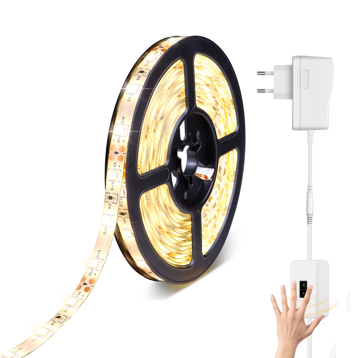 

2835 SMD LED Strip 12v Waterproof LED Light Under Cabinet Lamp with Smart Switch For Closet Bedroom Home Decoration Night light