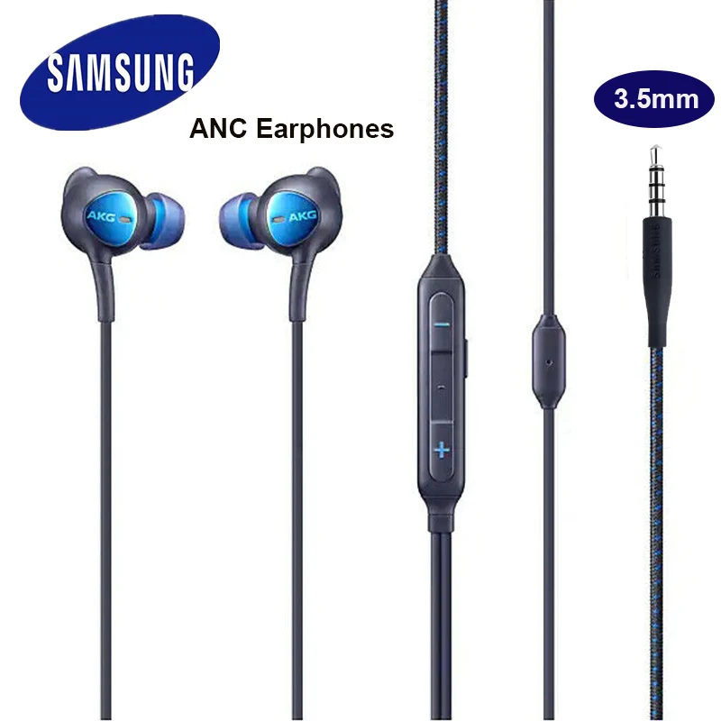 Наушники-вкладыши samsung AKG ANC 3 5 мм с микрофоном проводная гарнитура для смартфонов