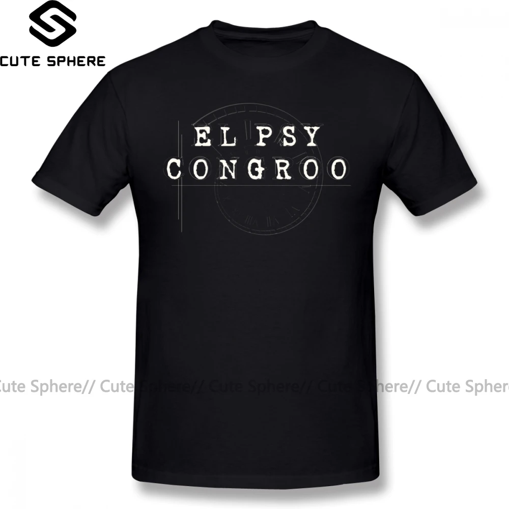 Футболка Steins Gate, El Psy Congroo, Steins Gate, футболка, 100 хлопок, мужские футболки, потрясающие, короткий рукав, большая пляжная Футболка с принтом