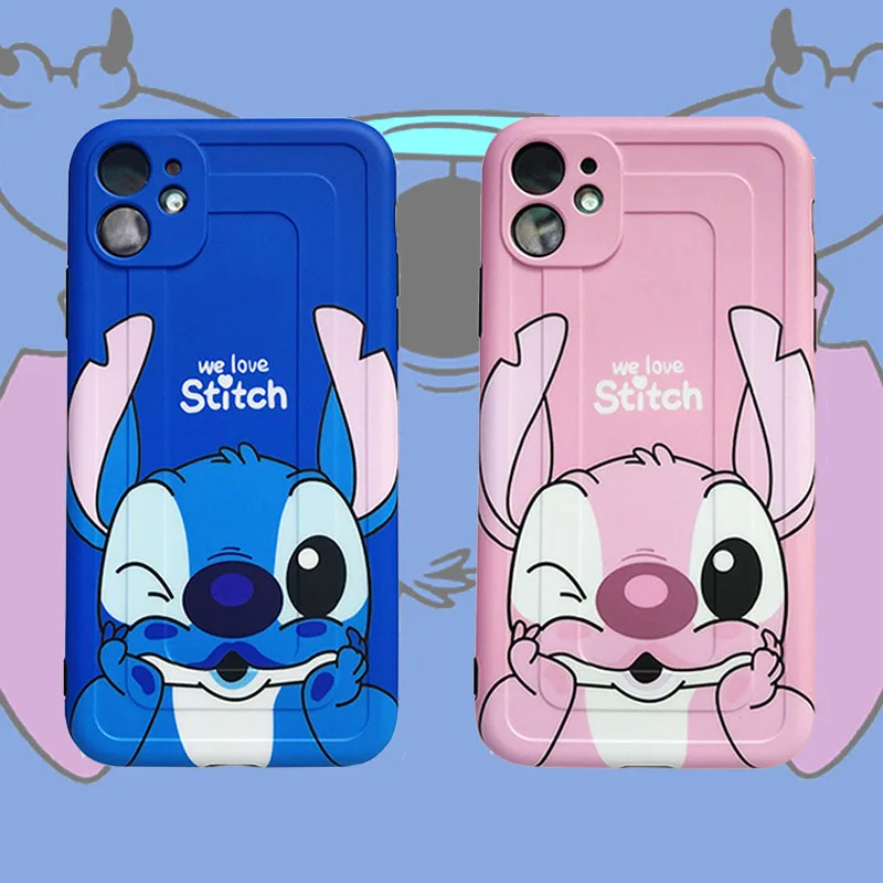 Силиконовый чехол для iphone 12 Pro Max с героями Диснея милые чехлы рисунком Лило и