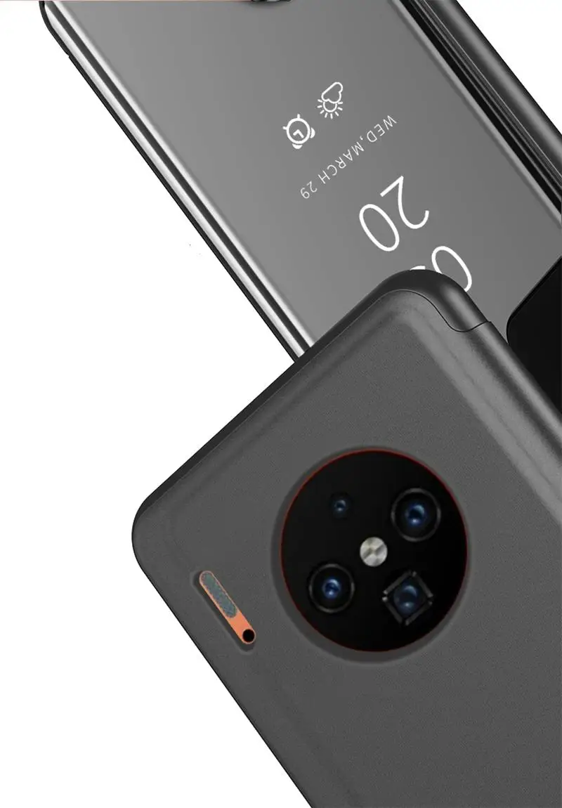 Зеркальный флип-чехол для Huawei Honor 10 Lite V20 View 20 P Smart 2019 P30 Nova 4E Pro 5t Mate 30 чехол |