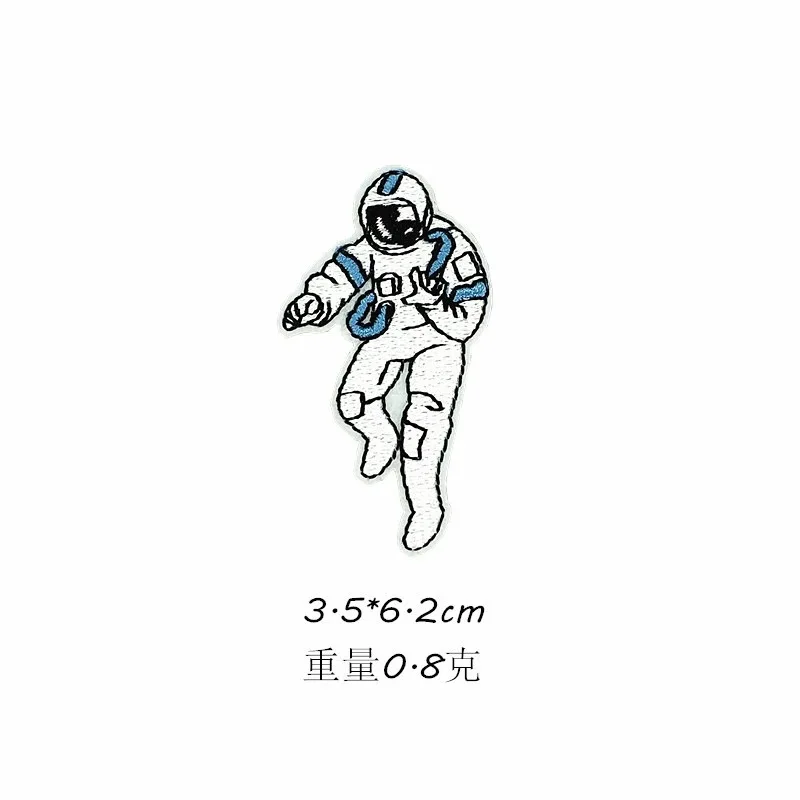 

Embroidered Patch DIY Universe Star Embroidered Cloth Stickers Cartoon Astronaut Patch Parches Iron on Patches Cute Patch