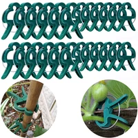 3050100pcs reusable plant clips 4 53cm6x4 5cm plant stems stalks vines climb fixed clamp for gardening seedling bracket tool
