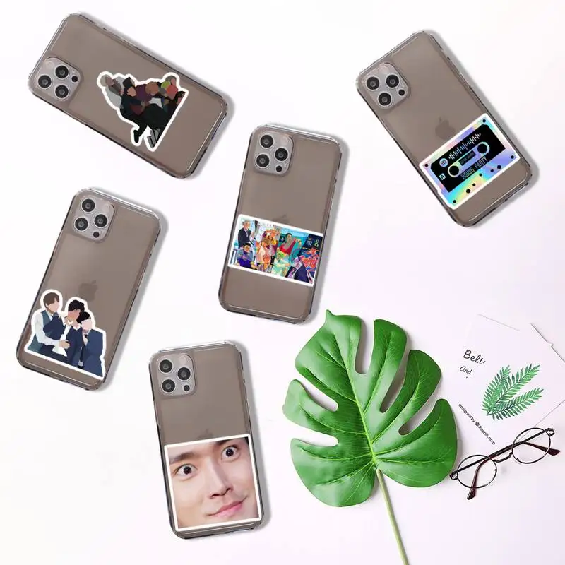 

Super Junior Phone Case For iPhone 7 8 11 12 X XS XR MINI Pro Max Plus Retro Black Grey clear transparent