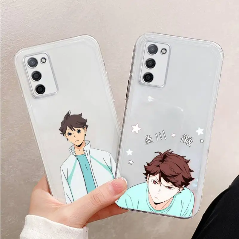 

Haikyuu Oikawa Phone Case For Xiaomi Mi 11 Ultra Lite 10 Redmi Note 9 8 7 9a K30S K40 Pro Transparent Coque
